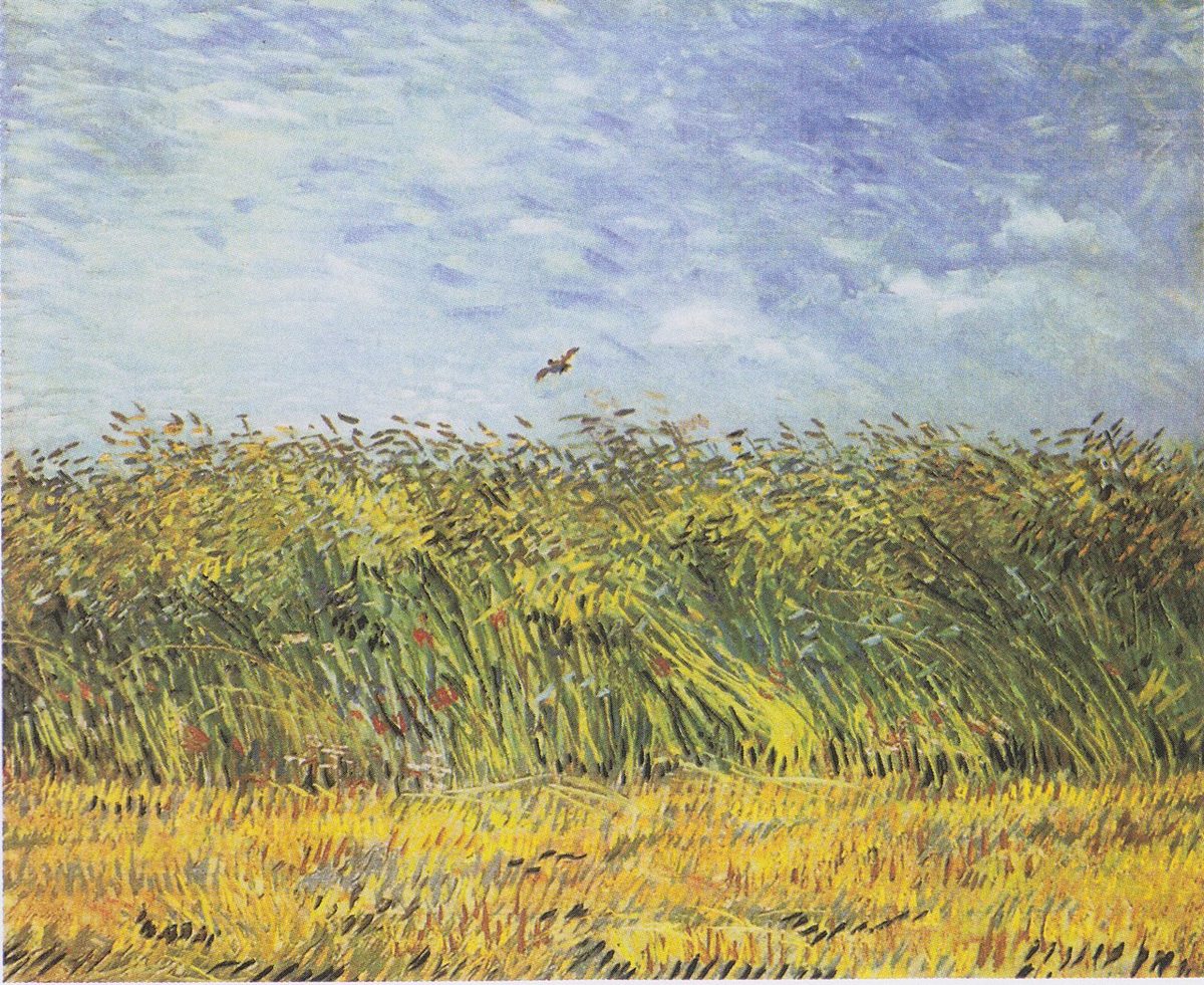 Champ de blé avec une alouette (Van Gogh - 1887)